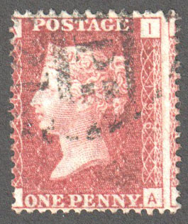 Great Britain Scott 33 Used Plate 196 - IA - Click Image to Close